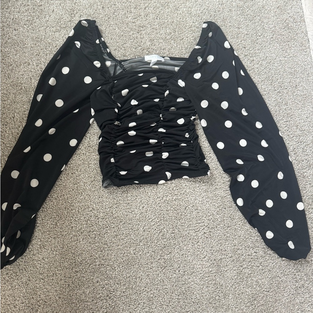 Polka dot top